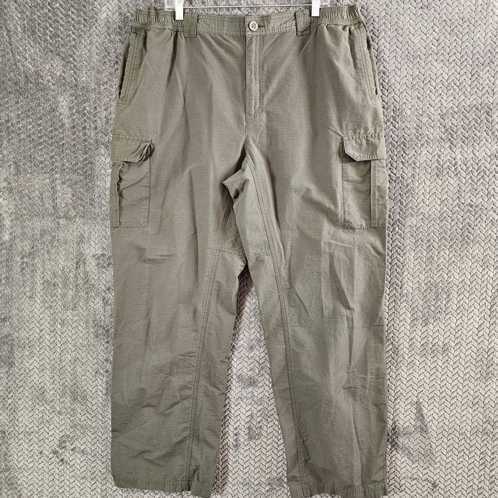 Columbia Men's Cargo Pants Size XL 32L Green Omni Shade Ripstop Casual Outdoor